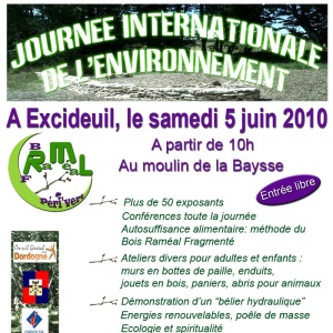 Journée Internationale de l'Environnement - Tract de l'évènement.