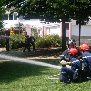 Démonstration de manœuvre incendie