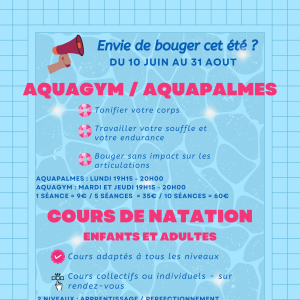 Activités piscine 2025